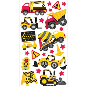 Darice Construction Zone Sticker Book 208 Stickers 106-2595 Darice Construction Zone Sticker Book 208 Stickers 106-2595